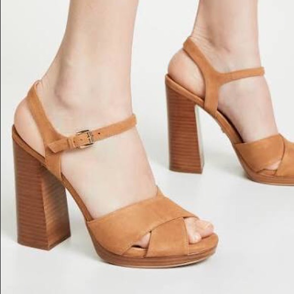 Michael Kors | Shoes | Michael Kors Alexia Block Heel Sandals Size 8m |  Poshmark